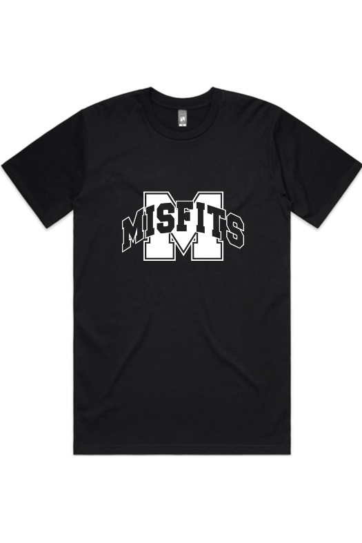 Adults Tee - Misfits Touch White Logo (Black)