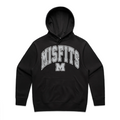 Adults Heavy Hoodie - Misfits Street Logo Grey (Black)