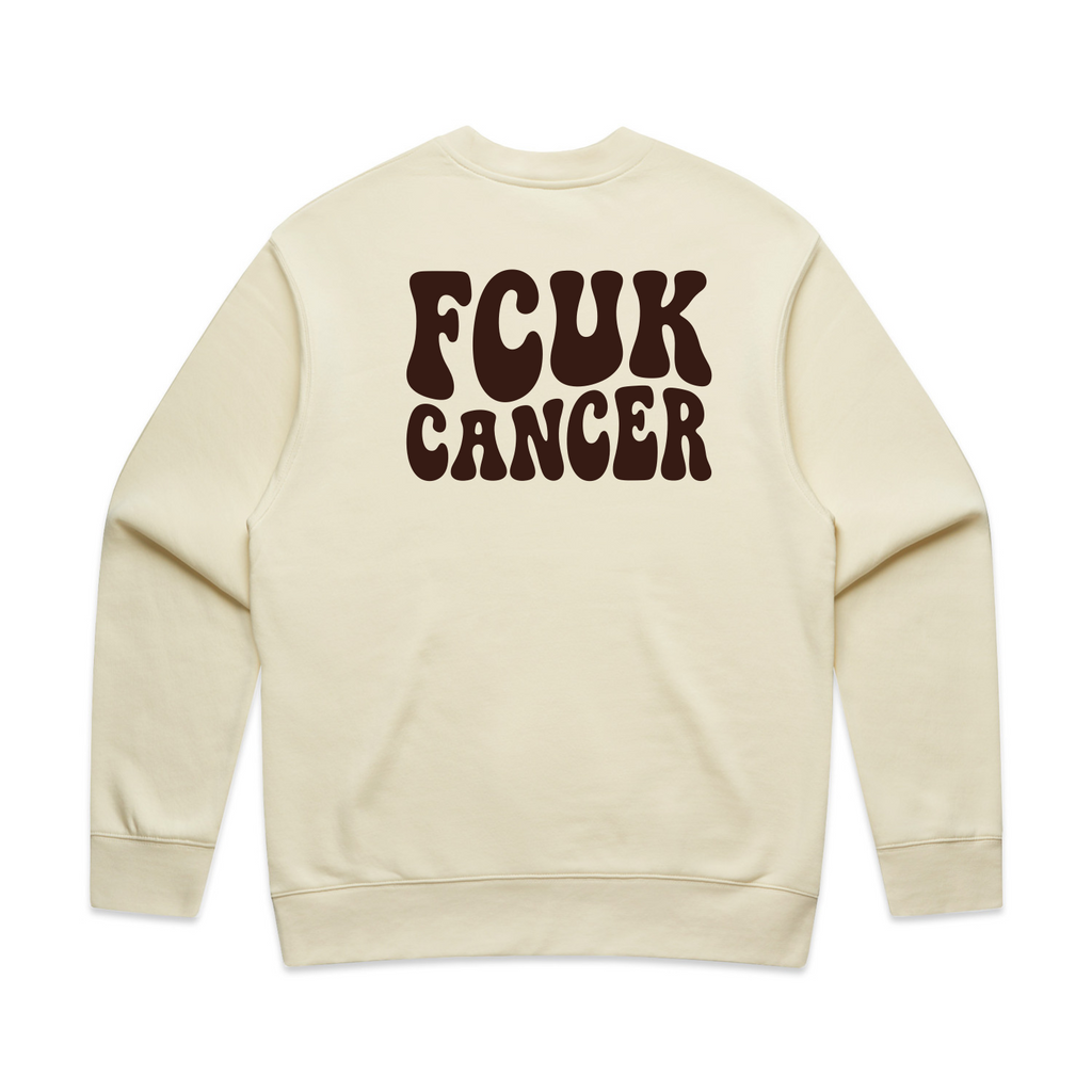 FCUK CANCER BUTTER CREWNECK