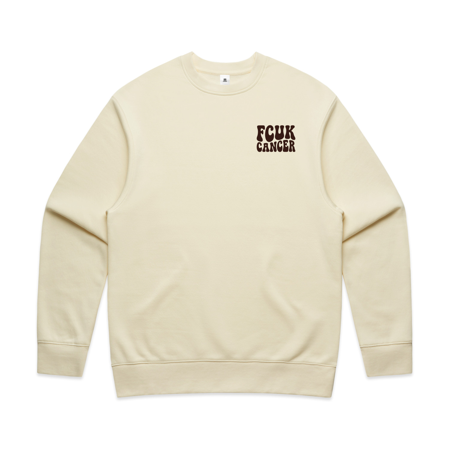 FCUK CANCER BUTTER CREWNECK