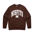 Adults Crew - Misfits Street Logo White (Chestnut)