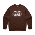 Adults Crew - Misfits Touch Bone Logo (Chestnut)