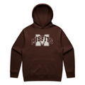 Adults Hoodie - Misfits Touch Bone Logo (Chestnut)