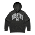 Adults Heavy Hoodie - Misfits Street Logo Grey (Coal)