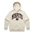 Adults Heavy Hoodie - Misfits Street Logo Brown (Ecru)