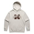 Adults Hoodie - Misfits Touch Chestnut Logo (Faded Bone)
