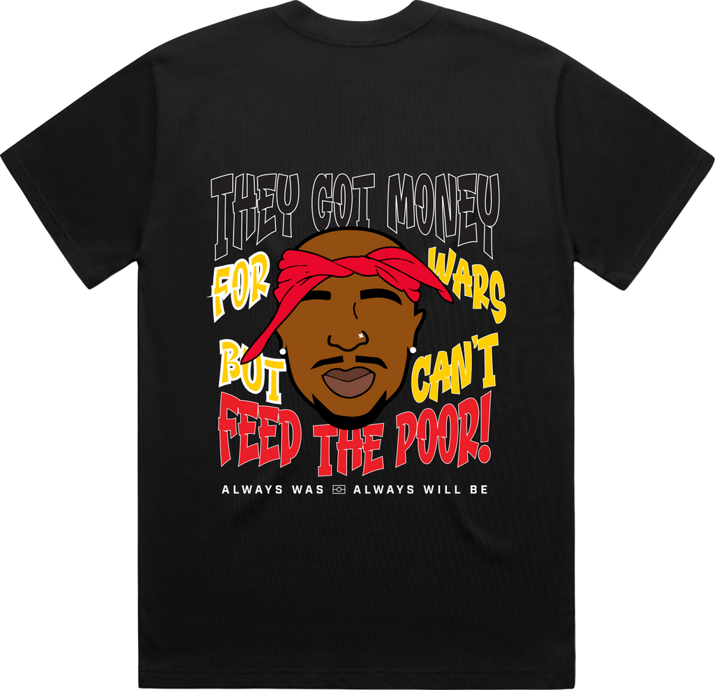 Tupac Adult Black Box Tee