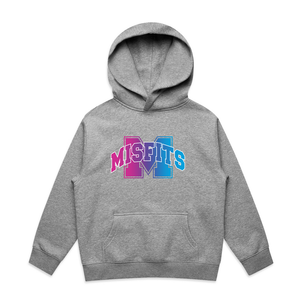 Youth Hoodie - Misfits Touch U8 Logo (Black & Grey)