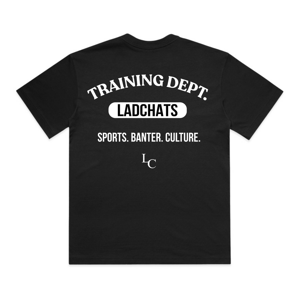 Lad Chats LC Training Dept Box Tee Black