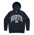 Adults Heavy Hoodie - Misfits Street Logo Grey (Midnight Blue)