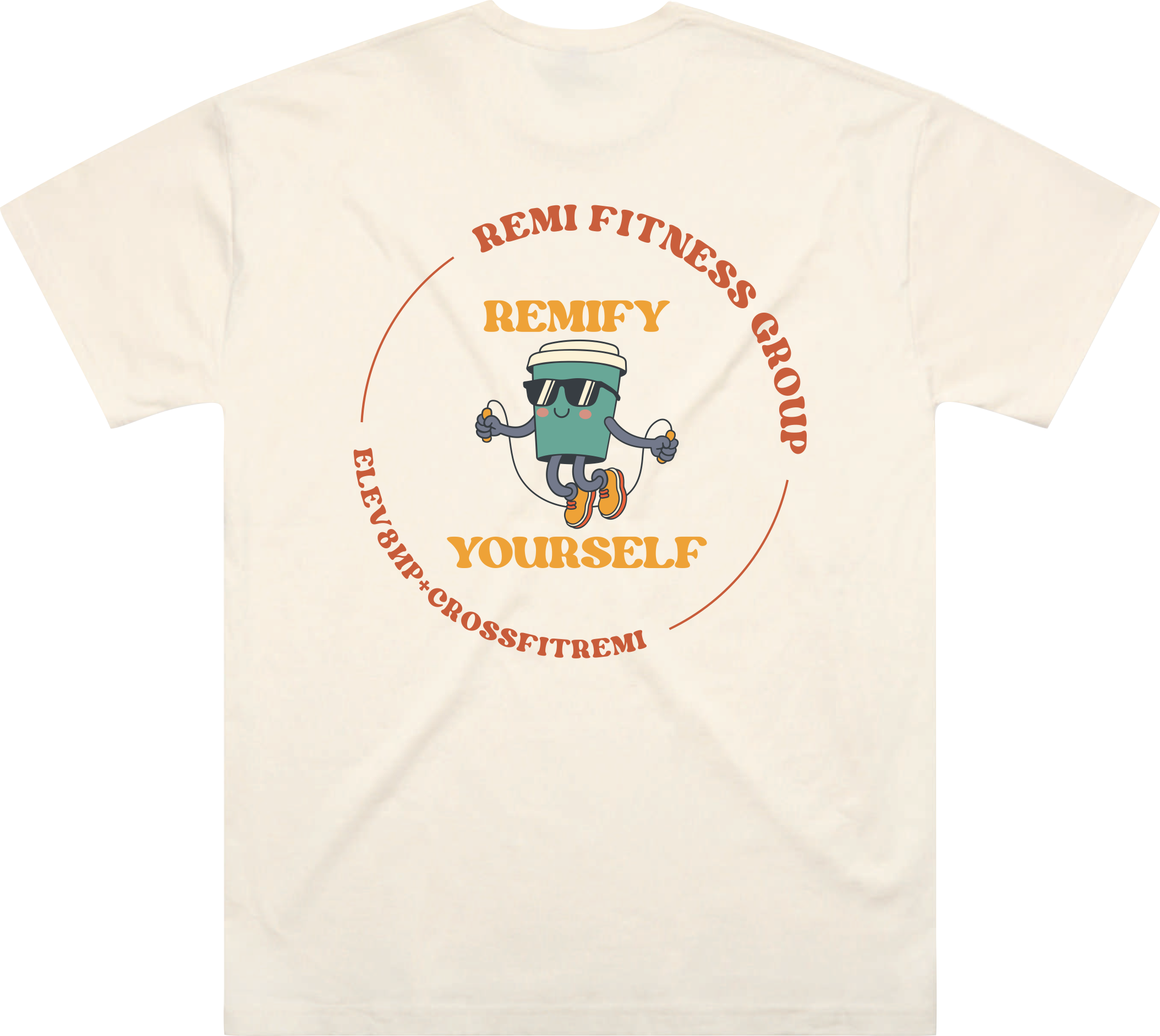 Crossfit Remi Classic Oversized Ecru Tee