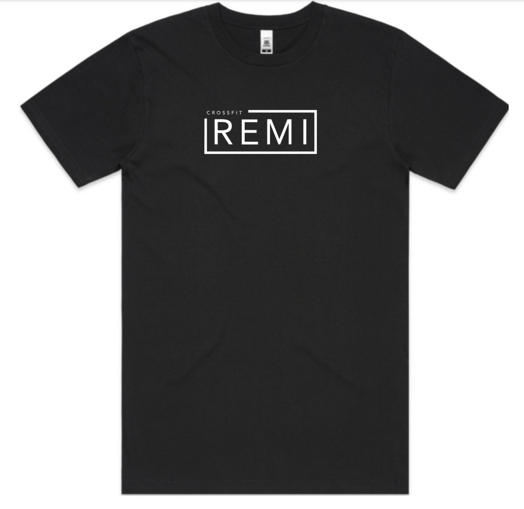 Crossfit Remi Athlete Block Oversized Black Tee