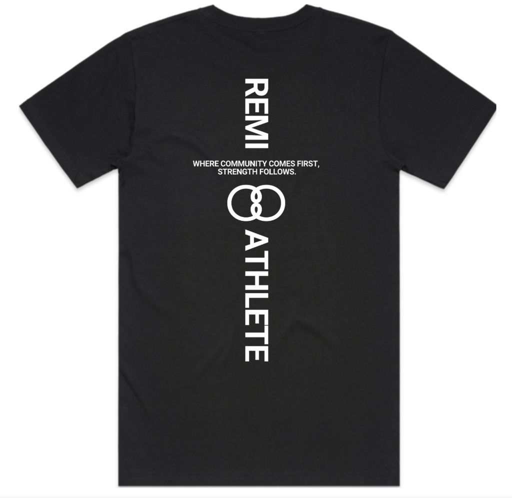 Crossfit Remi Athlete Block Oversized Black Tee