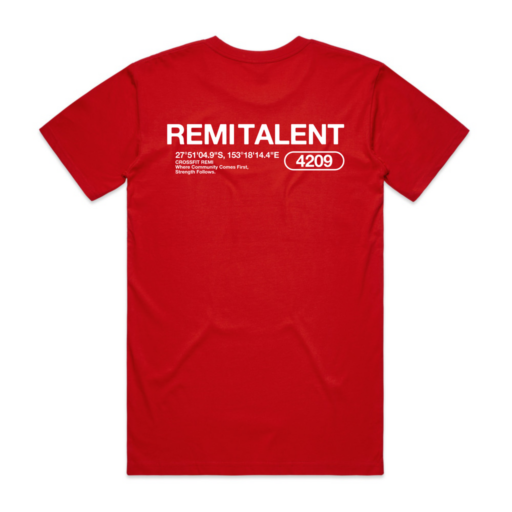 Crossfit Remi Staple Red Tee