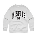 Adults Crew - Misfits Street Logo Black (White Marle)